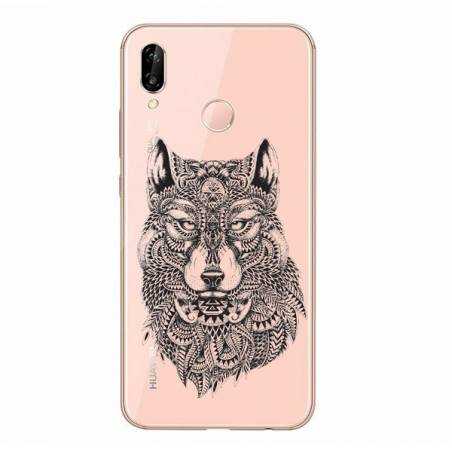 Coque transparente Samsung Galaxy A20e loup