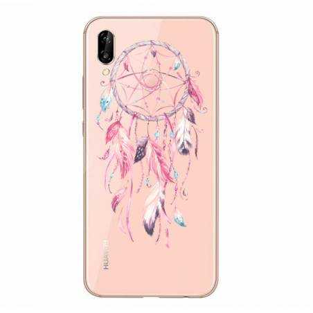 Coque transparente Samsung Galaxy A20e feminine attrape reve rose