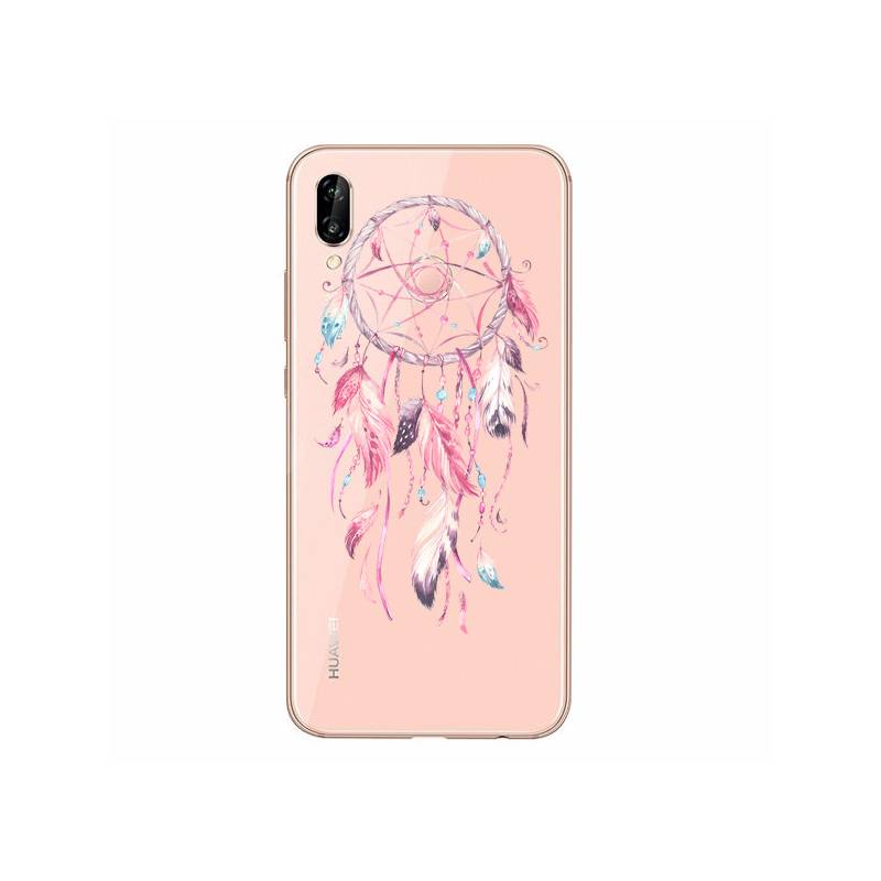 Coque transparente Samsung Galaxy A20e feminine attrape reve rose