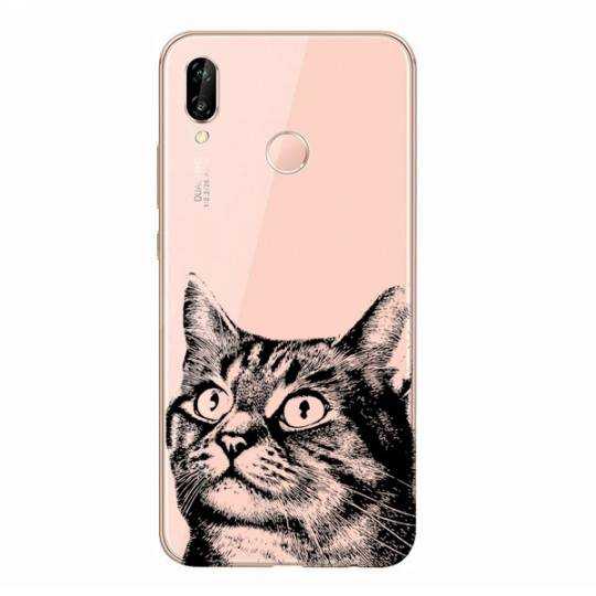 Coque transparente Samsung Galaxy A20e Chaton