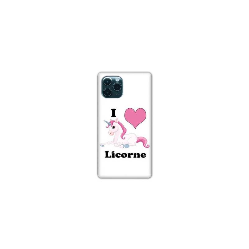Coque Iphone 11 (5,8") Licorne I love FR