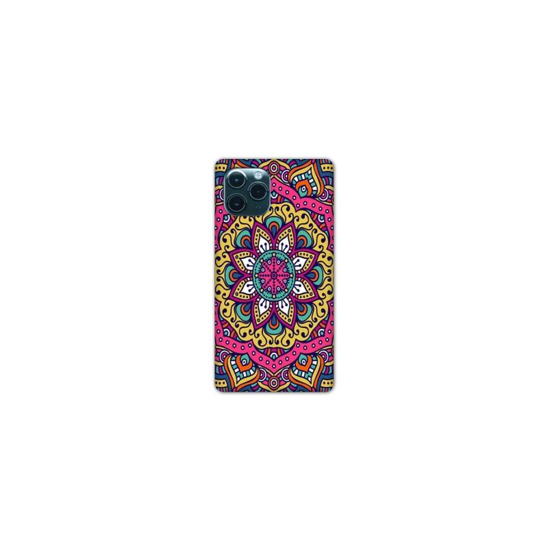 Coque Iphone 11 (5,8") Etnic abstrait Rosas rose