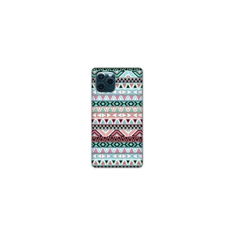 Coque Iphone 11 (5,8") motifs Aztec azteque turquoise