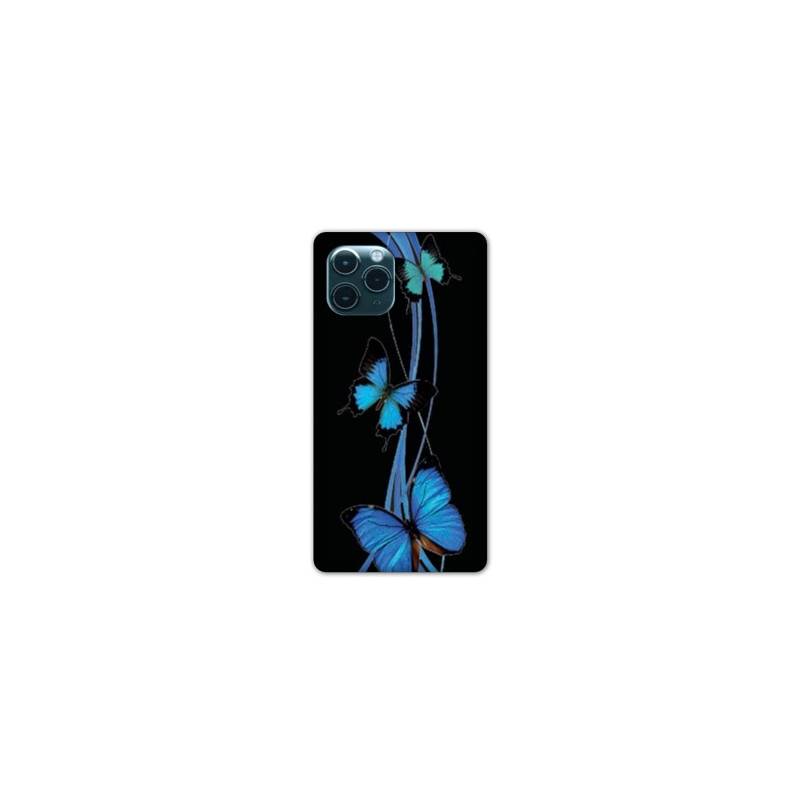 Coque Iphone 11 (5,8") papillons bleu