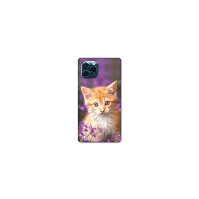 Coque Iphone 11 (5,8") Chat Violet