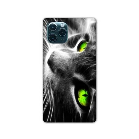 Coque Iphone 11 (5,8") Chat Vert