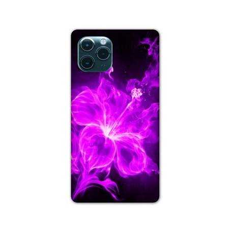 Coque Iphone 11 (5,8") fleur hibiscus violet