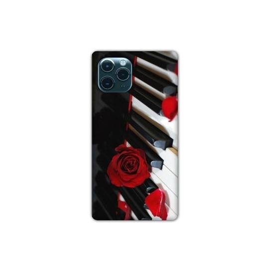 Coque Iphone 11 (5,8") Musique Rose Piano