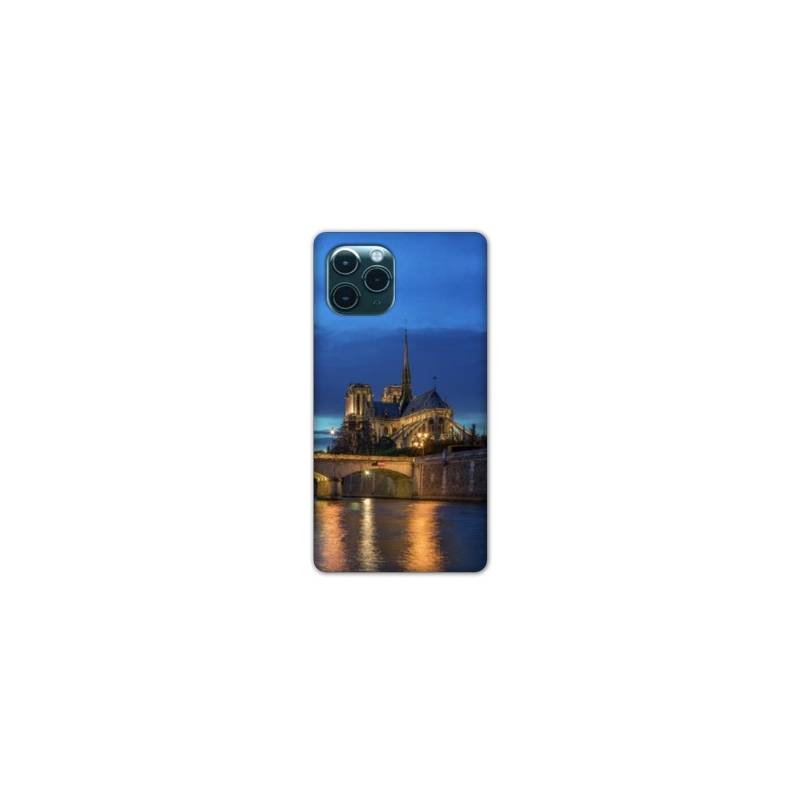 Coque Iphone 11 (5,8") France Notre Dame Paris night