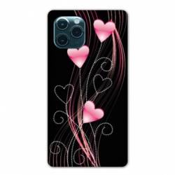 Coque Iphone 11 (5,8") Cœur rose Montant