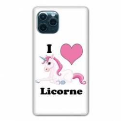 Coque Iphone 11 Pro (6,1") Licorne I love FR