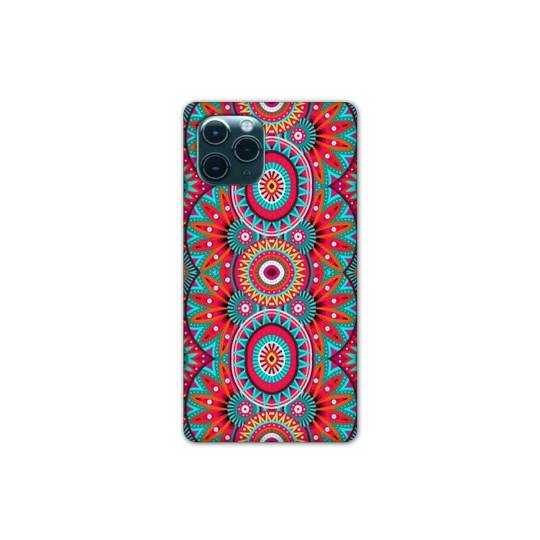 Coque Iphone 11 Pro (6,1") Etnic abstrait Pic rouge