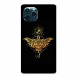 Coque Iphone 11 Pro (6,1") Animaux Maori Raie noir