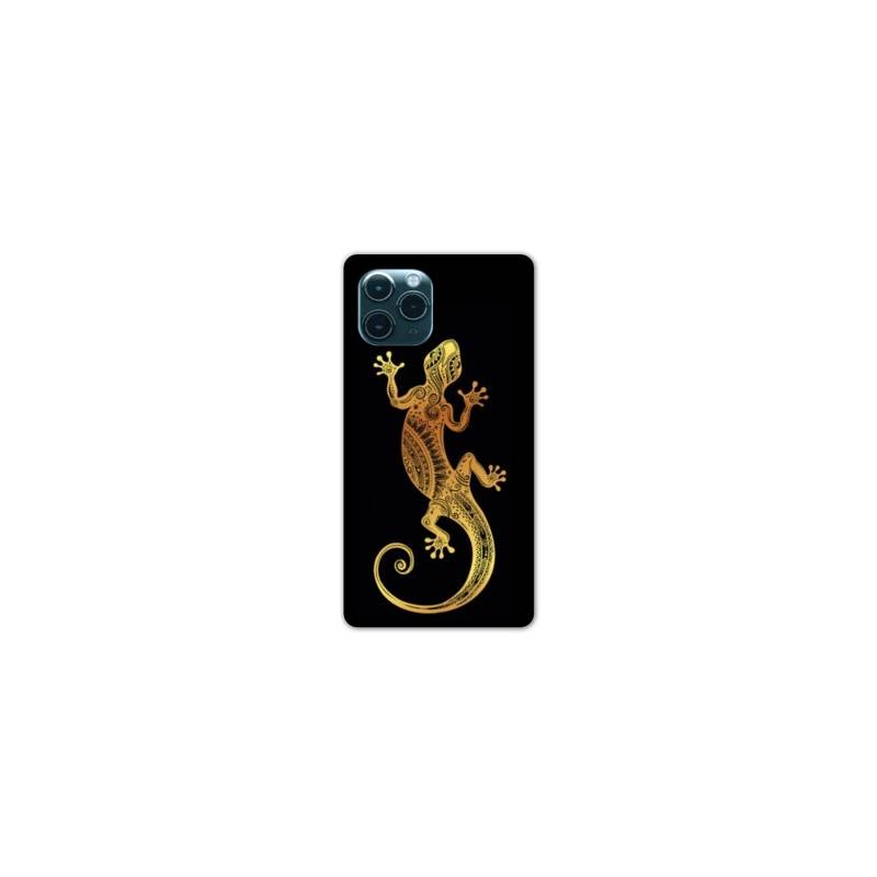 Coque Iphone 11 Pro (6,1") Animaux Maori lezard noir