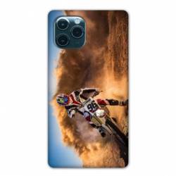 Coque Iphone 11 Pro (6,1") Moto Cross Blanc