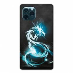 Coque Iphone 11 Pro (6,1") Dragon Bleu