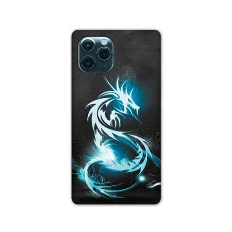 Coque Iphone 11 Pro (6,1") Dragon Bleu