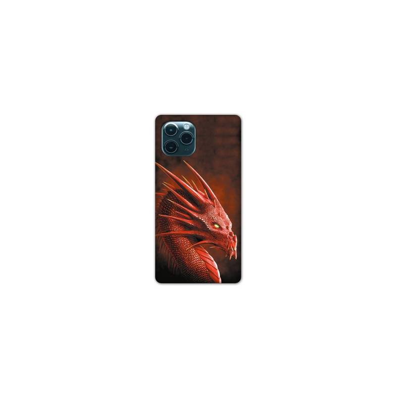 Coque Iphone 11 Pro (6,1") Dragon Rouge