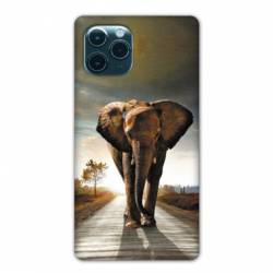 Coque Iphone 11 Pro (6,1") savane Elephant route
