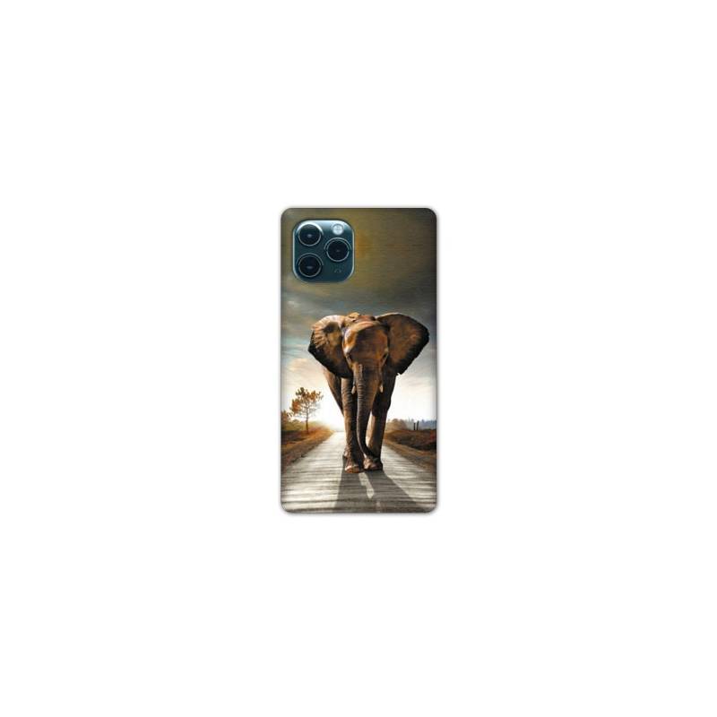 Coque Iphone 11 Pro (6,1") savane Elephant route