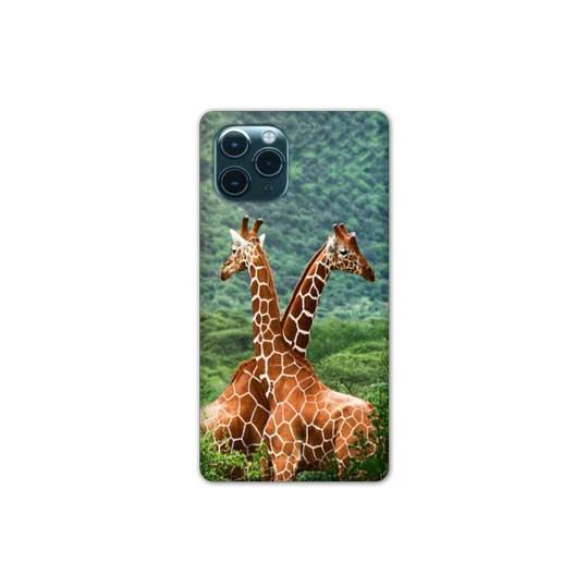 Coque Iphone 11 Pro (6,1") savane Girafe Duo