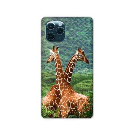 Coque Iphone 11 Pro (6,1") savane Girafe Duo