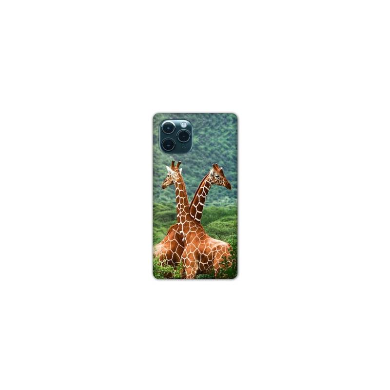 Coque Iphone 11 Pro (6,1") savane Girafe Duo