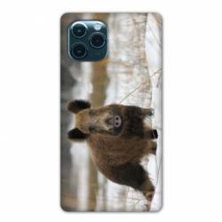Coque Iphone 11 Pro (6,1") chasse sanglier Neige