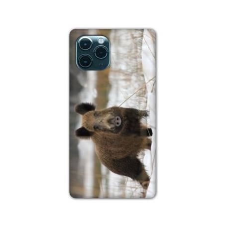 Coque Iphone 11 Pro (6,1") chasse sanglier Neige