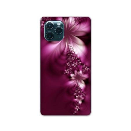 Coque Iphone 11 Pro (6,1") fleur violette montante
