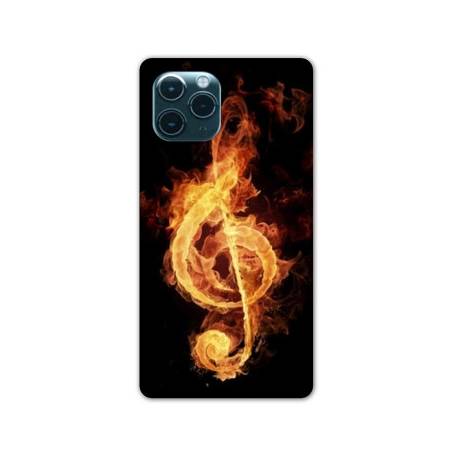 Coque Iphone 11 Pro (6,1") Musique clé sol feu N