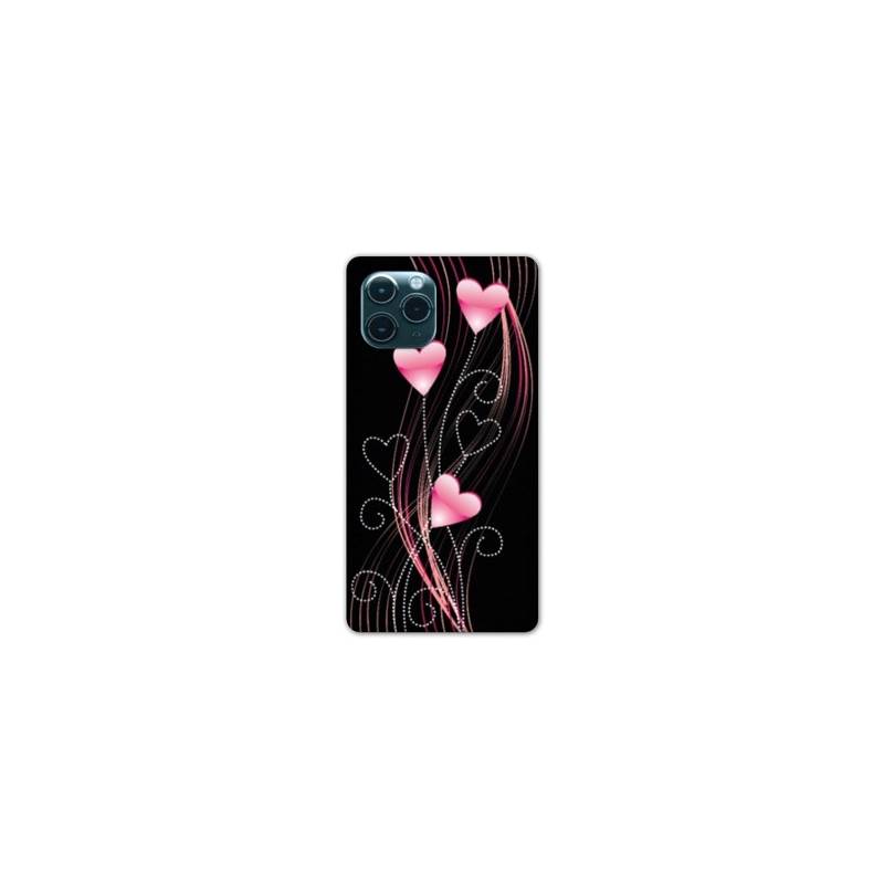 Coque Iphone 11 Pro (6,1") Cœur rose Montant