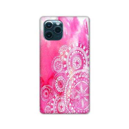 Coque Iphone 11 Pro Max (6,5") Etnic abstrait Bouclier rose