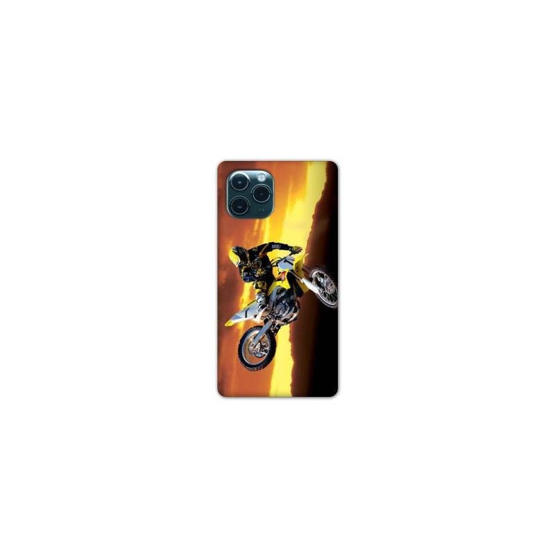 Coque Iphone 11 Pro Max (6,5") Moto Cross Noir