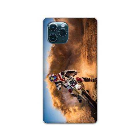 Coque Iphone 11 Pro Max (6,5") Moto Cross Blanc