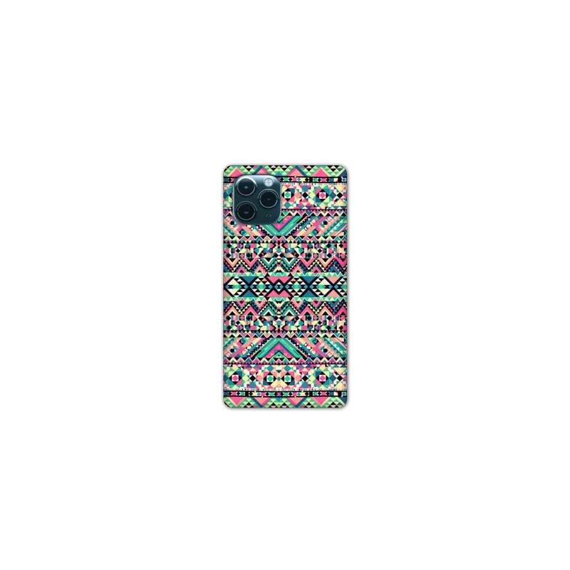 Coque Iphone 11 Pro Max (6,5") motifs Aztec azteque rose