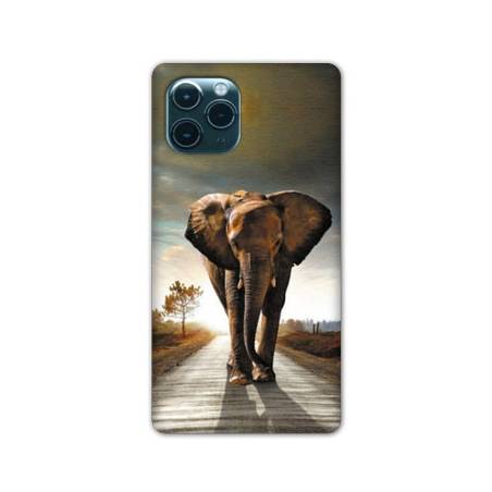 Coque Iphone 11 Pro Max (6,5") savane Elephant route