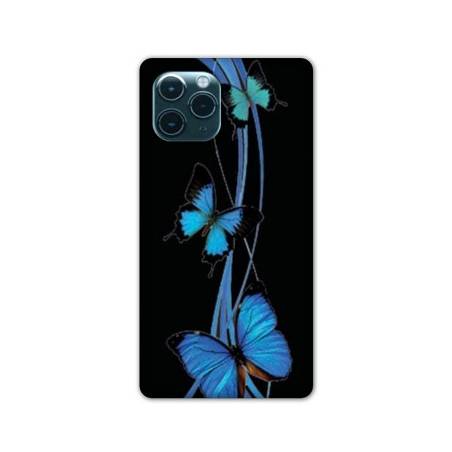 Coque Iphone 11 Pro Max (6,5") papillons bleu