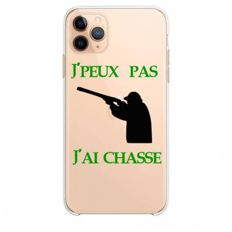 Coque transparente Iphone 11 (5,8") jpeux pas jai chasse