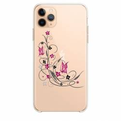 Coque transparente Iphone 11 (5,8") feminine fleur papillon
