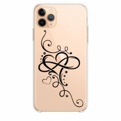 Coque transparente Iphone 11 (5,8") feminine cœur infini