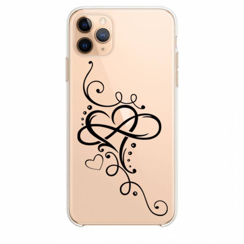 Coque transparente Iphone 11 (5,8") feminine cœur infini