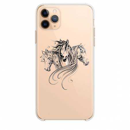 Coque transparente Iphone 11 (5,8") chevaux
