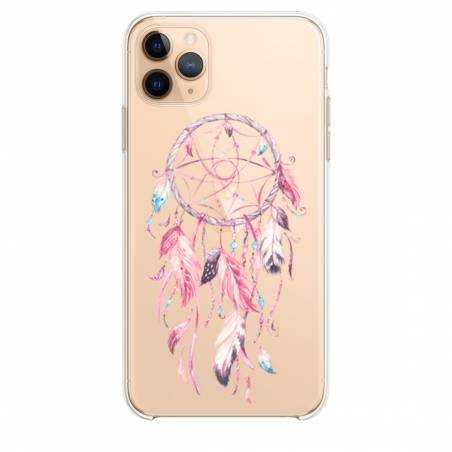 Coque transparente Iphone 11 Pro (6,1") feminine attrape reve rose