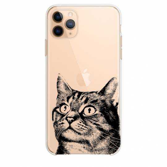 Coque transparente Iphone 11 Pro (6,1") Chaton
