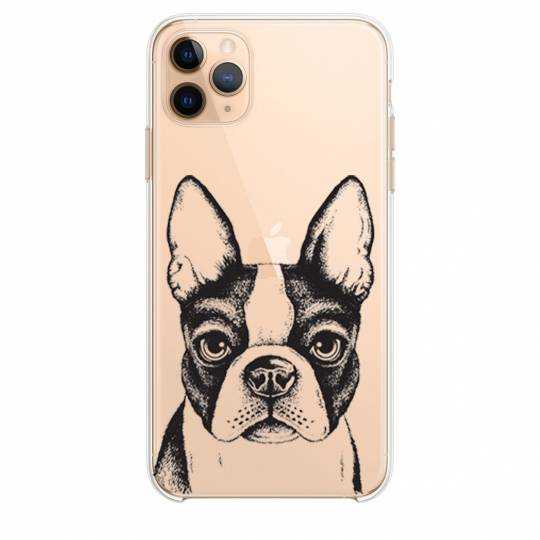 Coque transparente Iphone 11 Pro (6,1") Bull dog