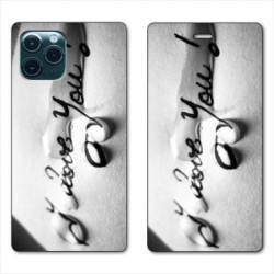 RV Housse cuir portefeuille Iphone 11 (5,8") I love you larme B