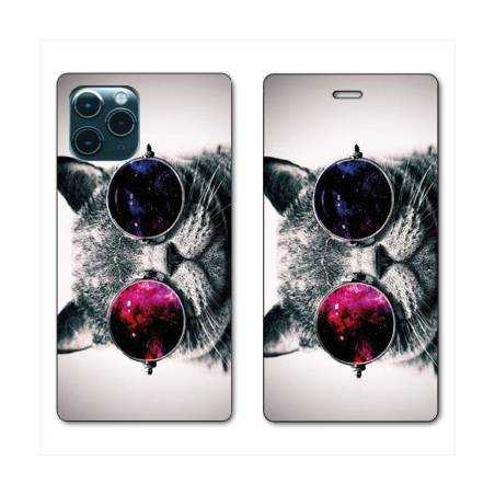 RV Housse cuir portefeuille Iphone 11 (5,8") Chat Fashion