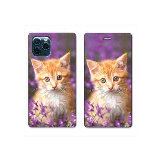 RV Housse cuir portefeuille Iphone 11 (5,8") Chat Violet