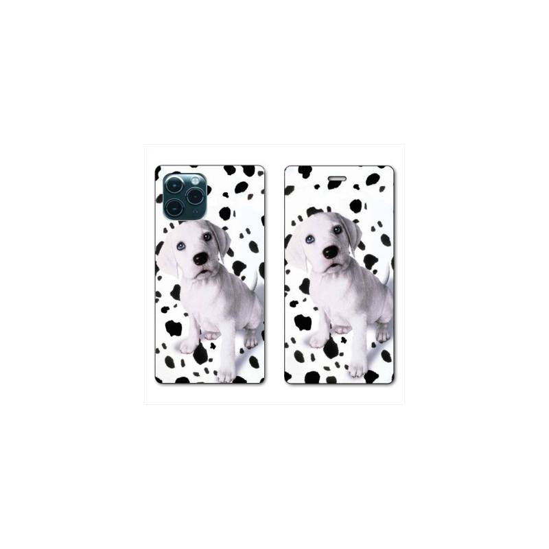 RV Housse cuir portefeuille Iphone 11 (5,8") Chien dalmatien
